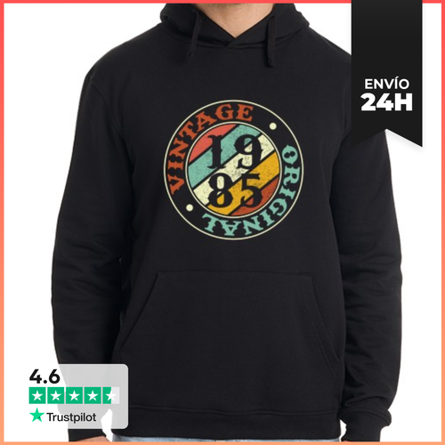 Sudadera Unisex Con Capucha 40 Años 1985 Vintage Aniversario - latostadora.com - Modalova