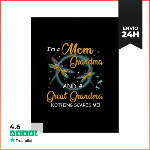 Cuadro Con Marco Vertical Soy Mamá Abuela Y Bisabuela LaTostadora - latostadora.com - Modalova