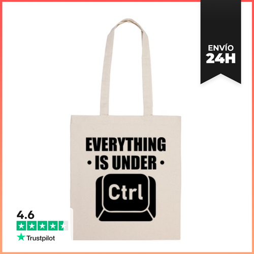 Bolsa De Tela EVERYTHING IS UNDER CTRL CONTROL LaTostadora - latostadora.com - Modalova