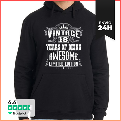 Sudadera Unisex Con Capucha 18 Años De Ser Increíble 18 - latostadora.com - Modalova