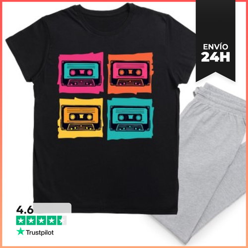 Pijama Cinta De Casete Estilo Pop Art Retro LaTostadora - latostadora.com - Modalova