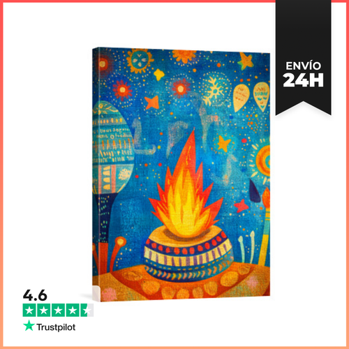 Lienzo Vertical Himalaya Folk 4 LaTostadora - latostadora.com - Modalova
