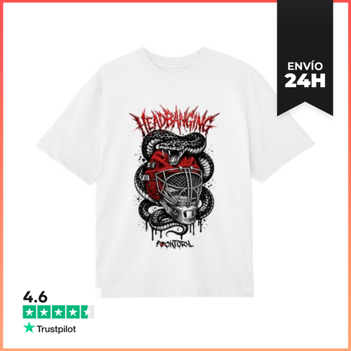 Camiseta Oversize Headbanging Hockey Blanco LaTostadora - latostadora.com - Modalova