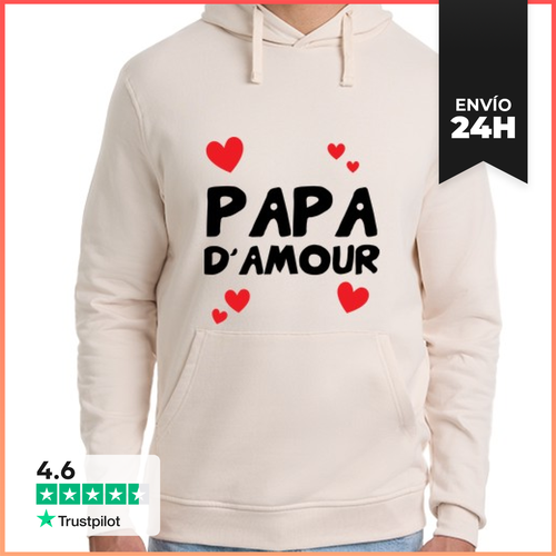 Sudadera Unisex Con Capucha Papá De Amor - Día Del Padre - latostadora.com - Modalova