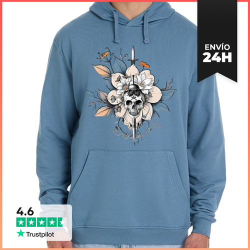 Sudadera Unisex Con Capucha Calavera Con Daga. Sudadera - latostadora.com - Modalova