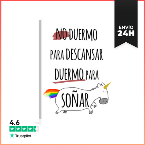 Lienzo Vertical Duermo Para Soñar LaTostadora - latostadora.com - Modalova
