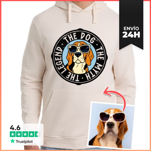 Sudadera Unisex Con Capucha Efecto Cartoon Sudadera The Dog The - latostadora.com - Modalova
