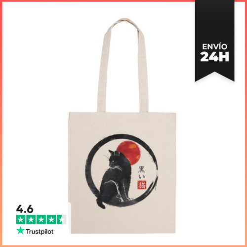 Bolsa De Tela Black Cat LaTostadora - latostadora.com - Modalova
