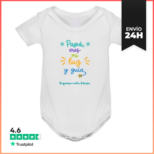 Body Bebé Papá, Eres Mi Luz Y Guía LaTostadora - latostadora.com - Modalova