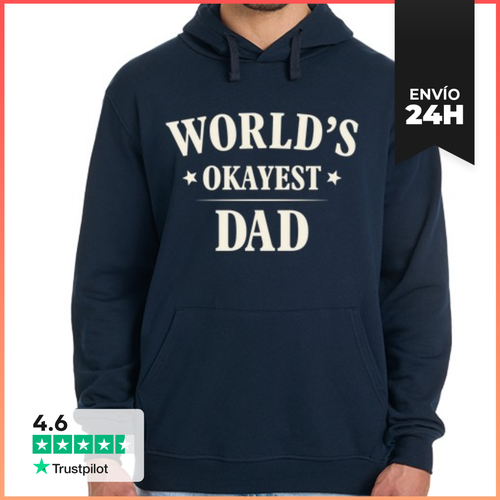Sudadera Unisex Con Capucha WORLDS OKAYEST DAD LaTostadora - latostadora.com - Modalova