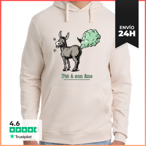 Sudadera Unisex Con Capucha Perro A Su Burro - Juego De Palabras - latostadora.com - Modalova