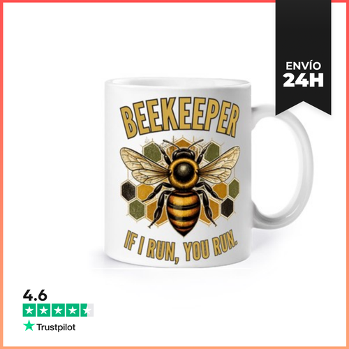Taza Beekeeper Beekeeper If I Run, You Run. If I Run, You Run - latostadora.com - Modalova