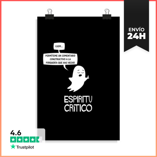Póster Vertical Espíritu Crítico LaTostadora - latostadora.com - Modalova