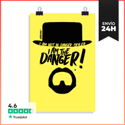 Póster Vertical Breaking Bad - I Am The Danger LaTostadora - latostadora.com - Modalova