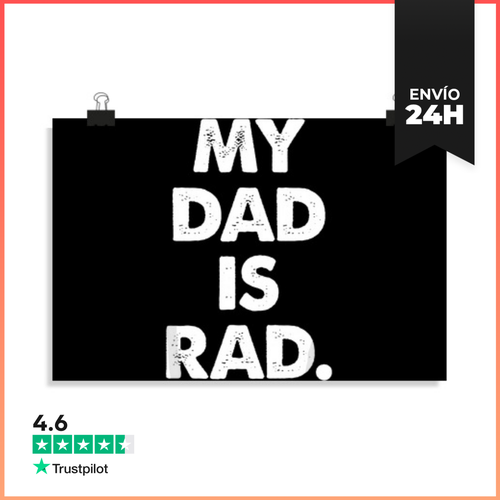 Póster Horizontal Mi Papá Es Genial LaTostadora - latostadora.com - Modalova