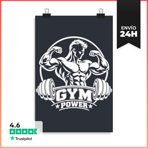 Póster Vertical Poder De Gimnasio LaTostadora - latostadora.com - Modalova