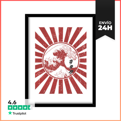 Cuadro Con Marco Vertical Otaku Flag LaTostadora - latostadora.com - Modalova