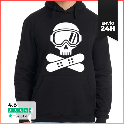Sudadera Unisex Con Capucha Calavera De Snowboard LaTostadora - latostadora.com - Modalova