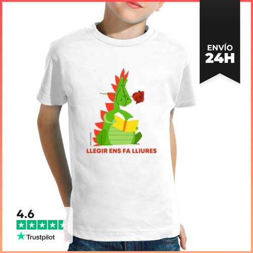 Camiseta Clásica Para Niños Llegir Ens Fa Lliures Infantil - latostadora.com - Modalova