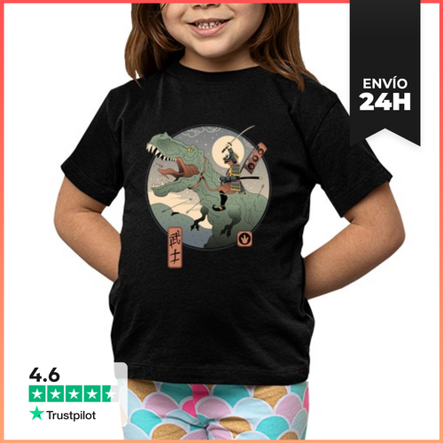Camiseta Clásica Para Niños Samurai Jurásico LaTostadora - latostadora.com - Modalova