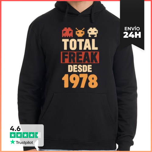Sudadera Unisex Con Capucha Total Freak Desde 1978 LaTostadora - latostadora.com - Modalova