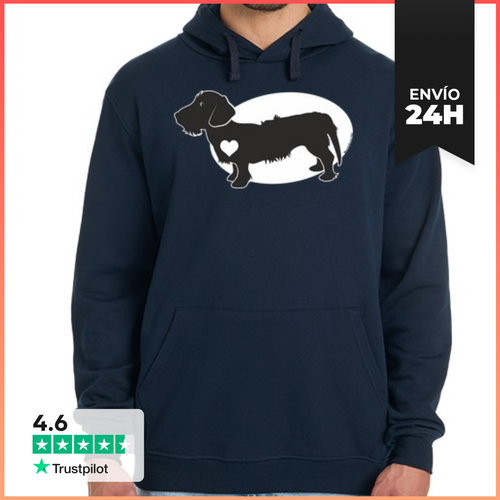 Sudadera Unisex Con Capucha Teckel Corazón LaTostadora - latostadora.com - Modalova