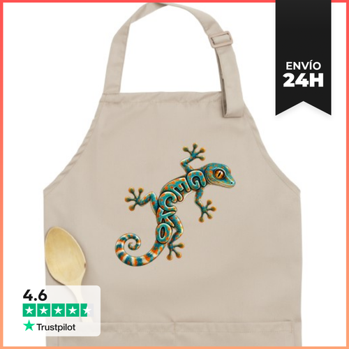Delantal Premium Con Bolsillo Gecko Tokay LaTostadora - latostadora.com - Modalova