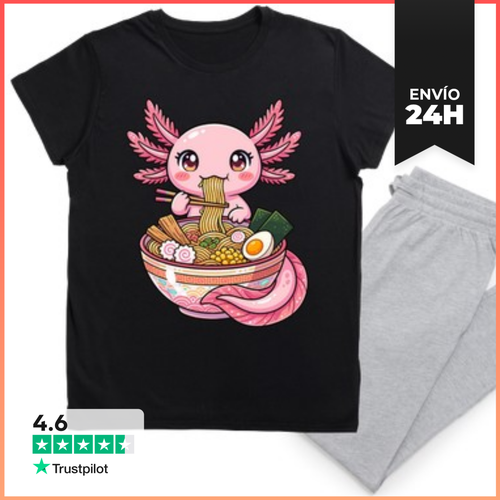 Pijama Ajolote Kawaii Comiendo Ramen LaTostadora - latostadora.com - Modalova