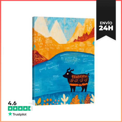 Lienzo Vertical Himalaya Folk 8 LaTostadora - latostadora.com - Modalova