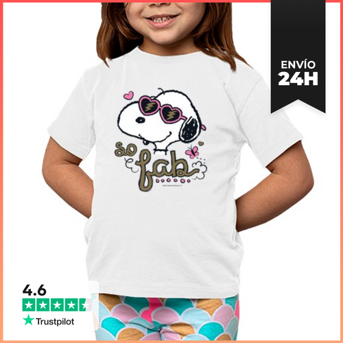 Camiseta Clásica Para Niños Snoopy So Fab LaTostadora - latostadora.com - Modalova