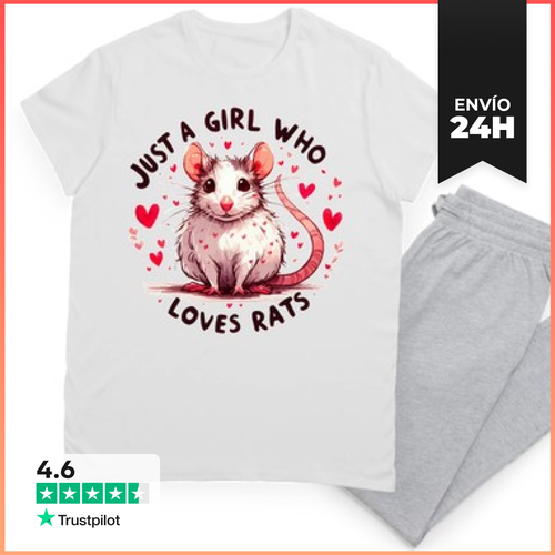Pijama Solo Una Chica Que Ama Las Ratas LaTostadora - latostadora.com - Modalova