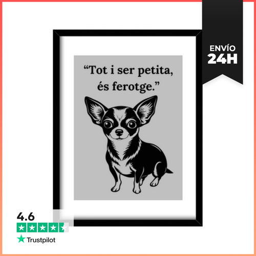 Cuadro Con Marco Vertical Cita De Shakespeare En Català - latostadora.com - Modalova