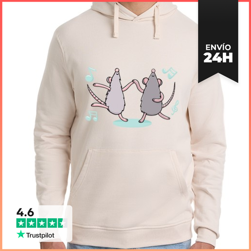 Sudadera Unisex Con Capucha Ratitas Bailando LaTostadora - latostadora.com - Modalova