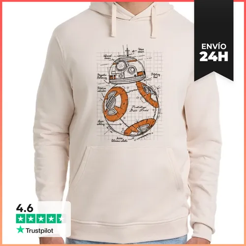 Sudadera Unisex Con Capucha Droid Project : Orange LaTostadora - latostadora.com - Modalova