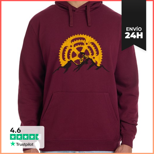 Sudadera Unisex Con Capucha Ciclista Mountain Bike Bici MTB - latostadora.com - Modalova