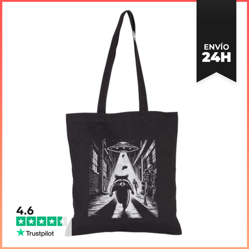 Bolsa De Tela Abducción De Mapache Alienígena Diverti LaTostadora - latostadora.com - Modalova