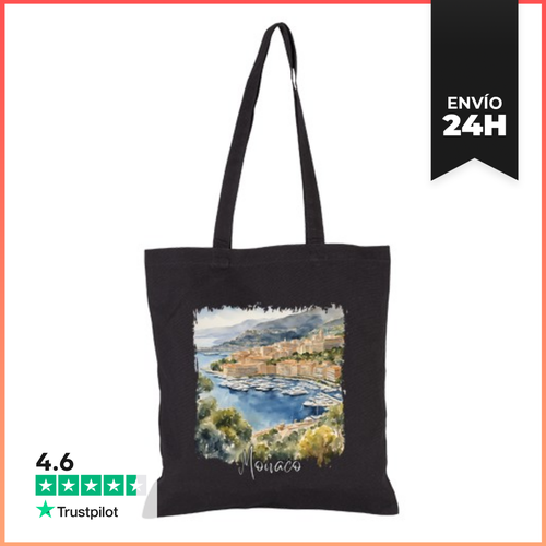 Bolsa De Tela Acuarela De Mónaco, Ciudad De Mónaco LaTostadora - latostadora.com - Modalova