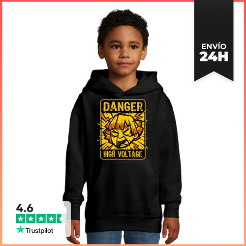 Sudadera Para Niños Con Capucha Kimetsu No Yaiba - Zenitsu Chibi - latostadora.com - Modalova