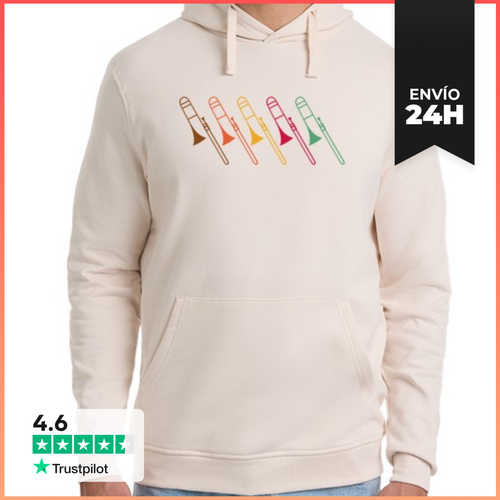 Sudadera Unisex Con Capucha Trombón LaTostadora - latostadora.com - Modalova