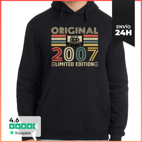 Sudadera Unisex Con Capucha 20 Años 2007 Vintage Cumpleaños Retro - latostadora.com - Modalova