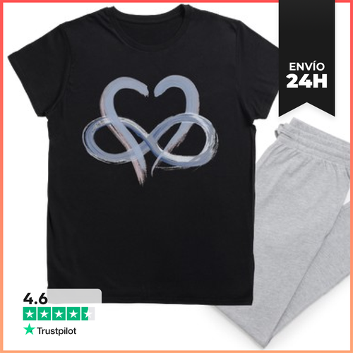 Pijama Amor Infinito. Azul Grisáceo LaTostadora - latostadora.com - Modalova