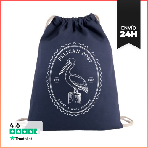 Mochila Saco Con Cuerdas PELICAN POST EST 1987 COASTAL MAIL - latostadora.com - Modalova