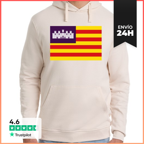 Sudadera Unisex Con Capucha Bandera De Islas Baleares LaTostadora - latostadora.com - Modalova