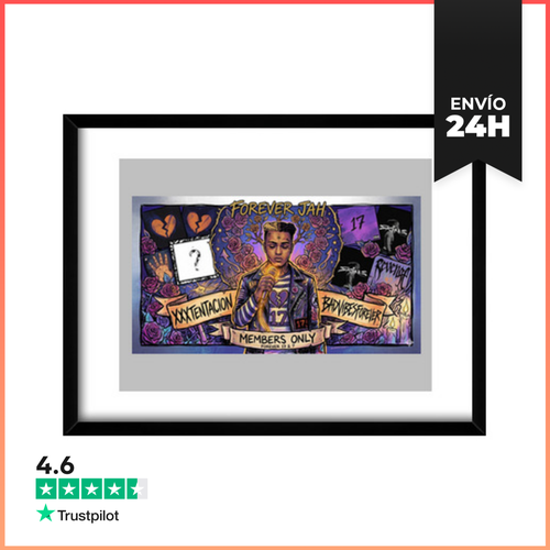 Cuadro Con Marco Horizontal Xxxtentacion Forever Cuadro - latostadora.com - Modalova