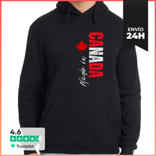 Sudadera Unisex Con Capucha Hecho En Canadá, Amo Canadá - latostadora.com - Modalova