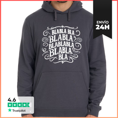 Sudadera Unisex Con Capucha Bla Bla Bla LaTostadora - latostadora.com - Modalova
