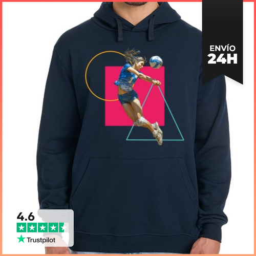 Sudadera Unisex Con Capucha Bolsa De Libero De Voleibol - latostadora.com - Modalova