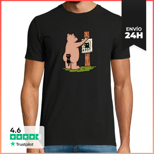 Camiseta Hombre Clásica Gato Perdido LaTostadora - latostadora.com - Modalova