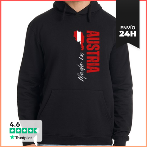 Sudadera Unisex Con Capucha Hecho En Austria, Amo Austria - latostadora.com - Modalova