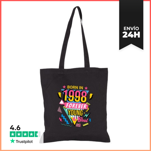 Bolsa De Tela Born In 1998 Forever Young And Cool Birthday Gift - latostadora.com - Modalova